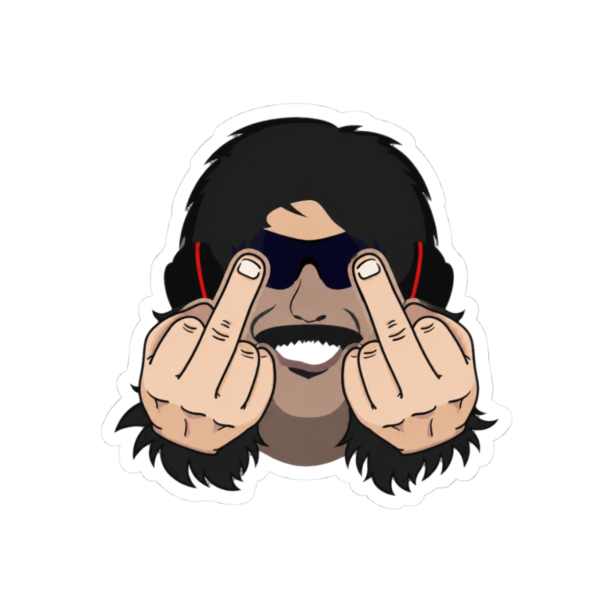 Dr. Disrespect flick off