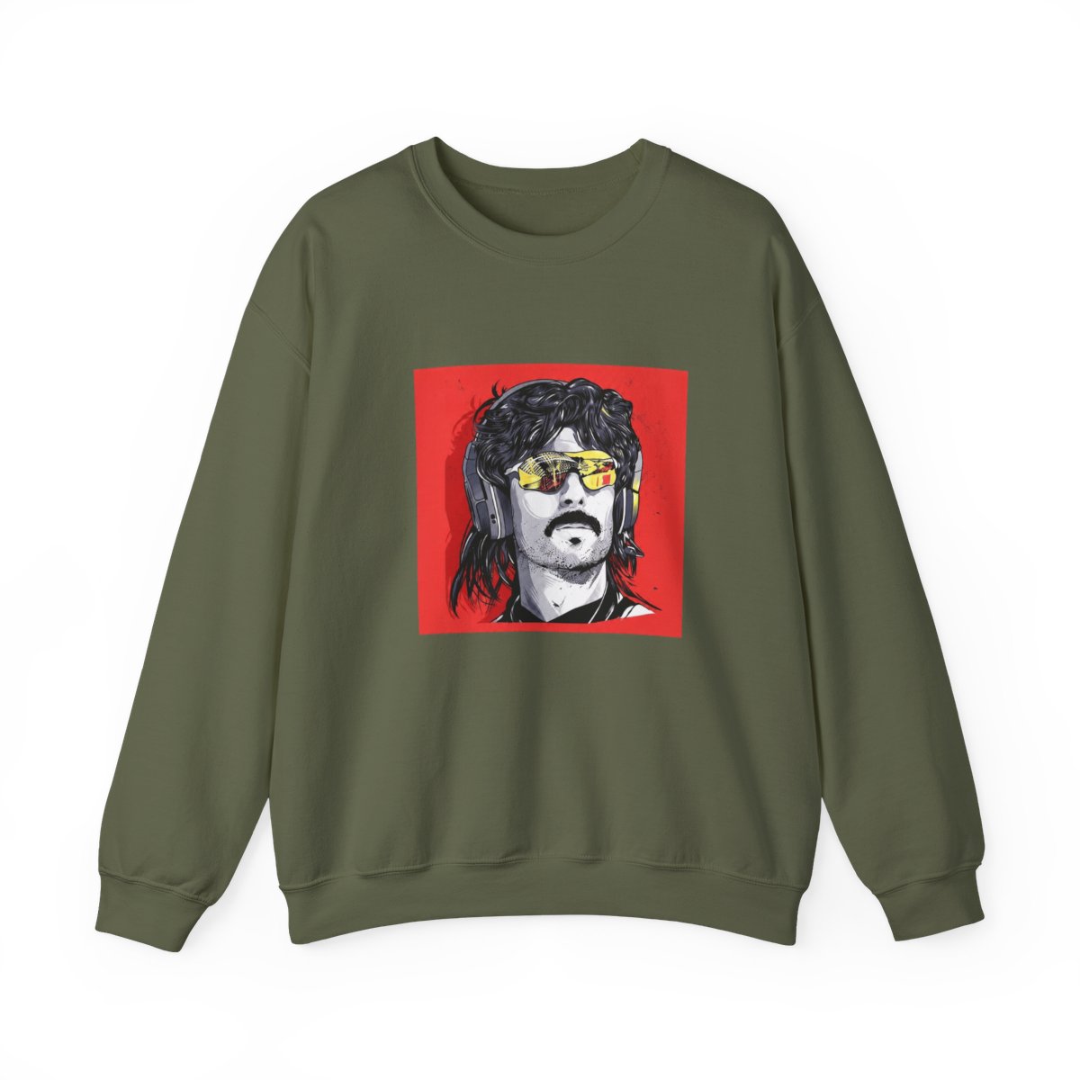 Dr Disrespect Merch Dr Disrespect Hoodie Hoodies (Black, 2XL) - alternate angle 2, merchandise