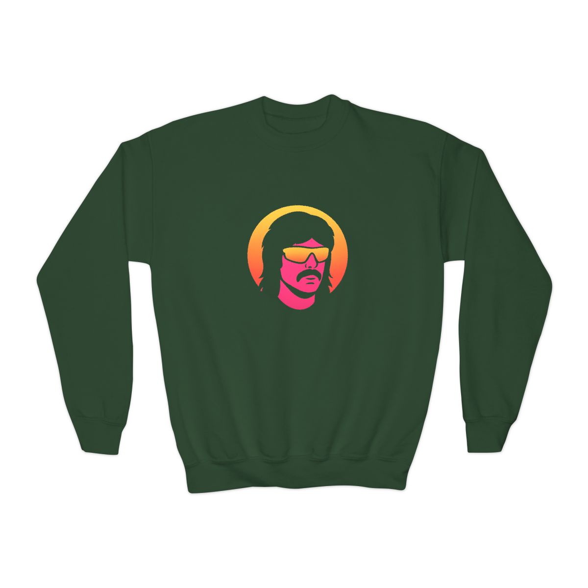 Dr Disrespect Retrowave Synthwave Kids Sweatshirt - alternate angle 5, merchandise