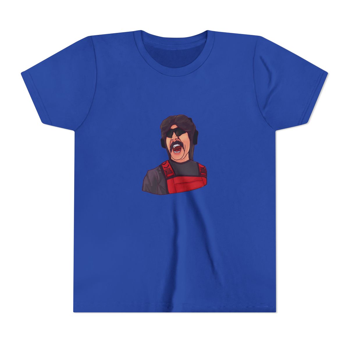 Dr Disrespect Yelling at Alex Kids T-Shirt - alternate angle 2, merchandise