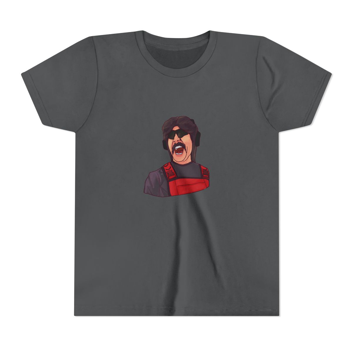 Dr Disrespect Yelling at Alex Kids T-Shirt - alternate angle 3, merchandise