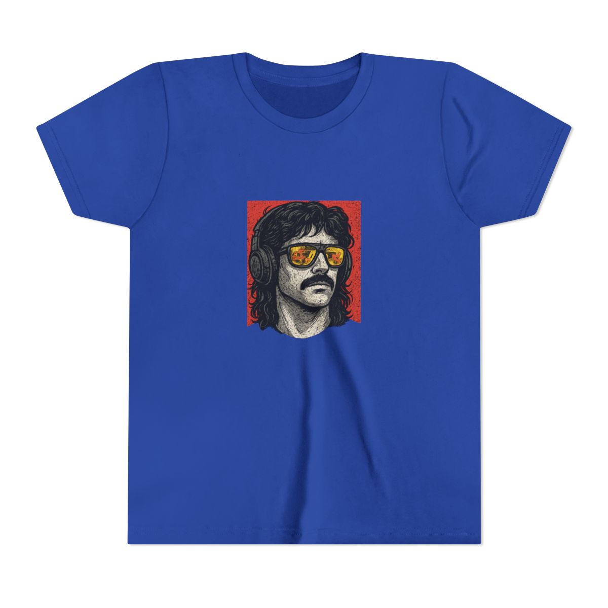 Retro Gamer Streamer Portrait Graphic Kids T-Shirt - alternate angle 3, merchandise