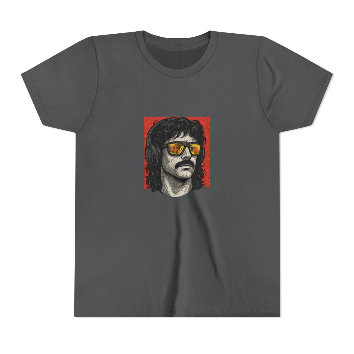 Retro Gamer Streamer Portrait Graphic Kids T-Shirt - alternate angle 4, merchandise
